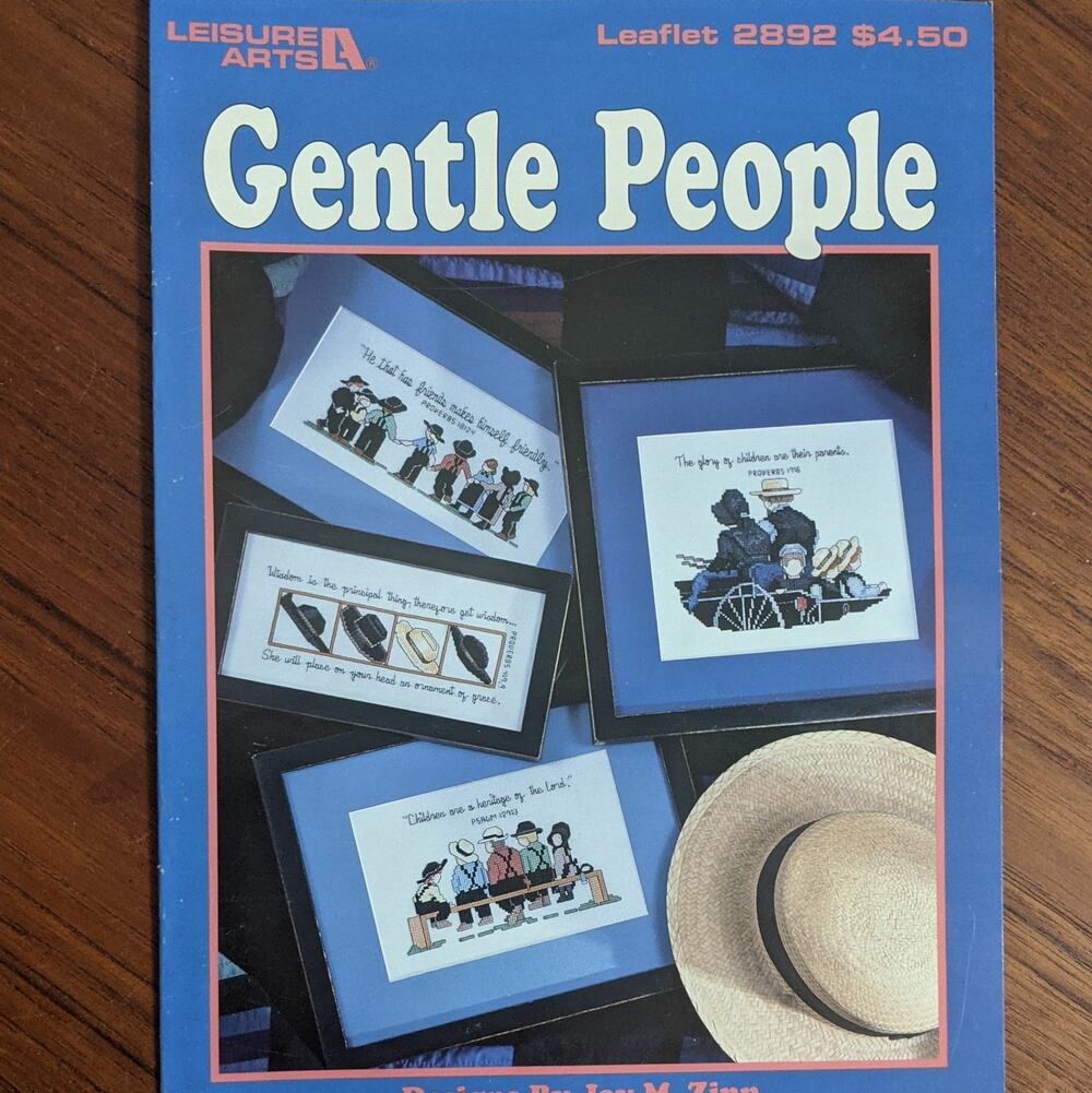 Gentle People Leisure Arts Cross Stitch Pattern Bklet
